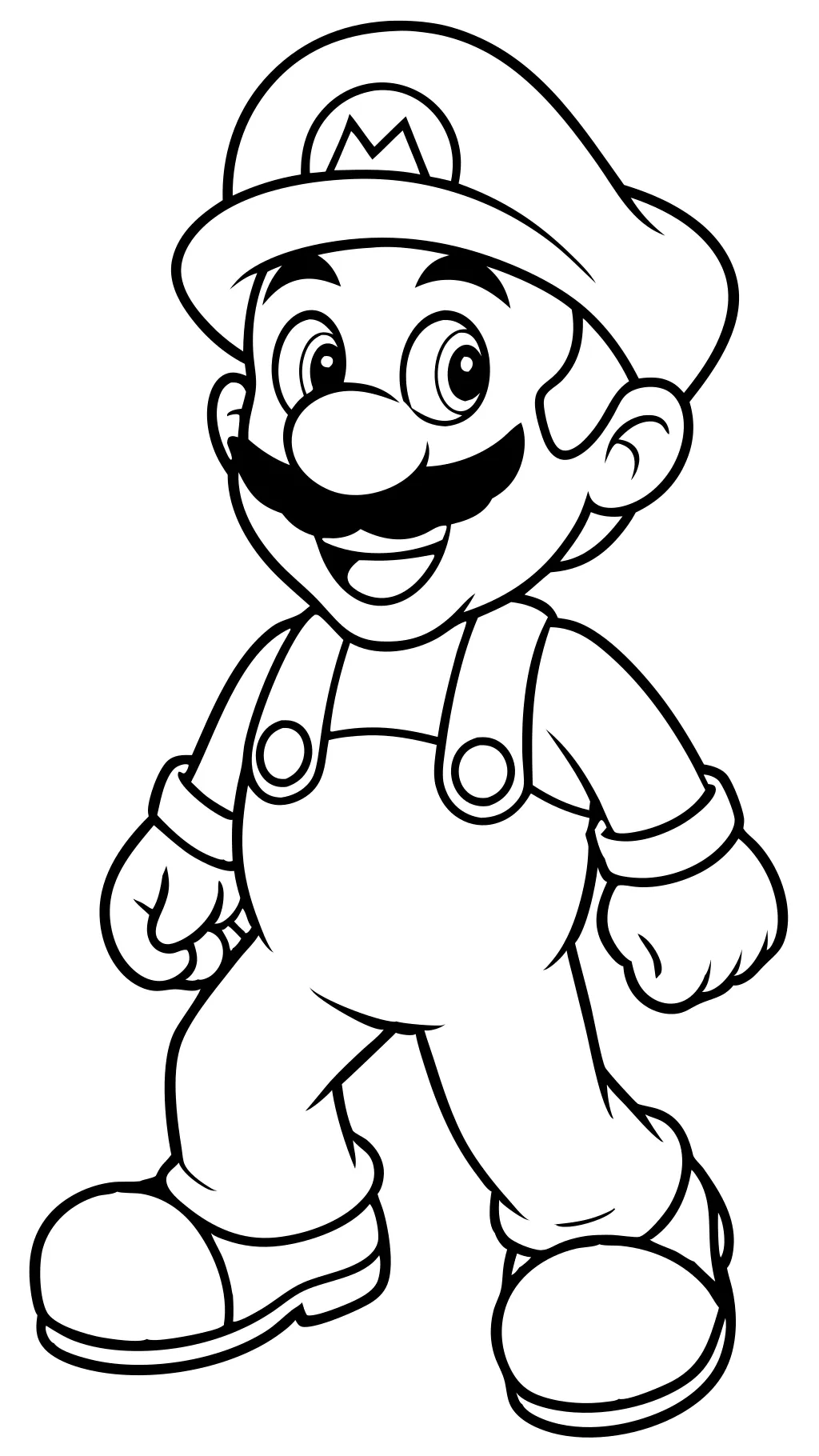 luigi color pages